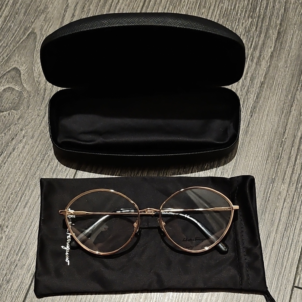 SALVATORE FERRAGAMO Clear Sunglasses